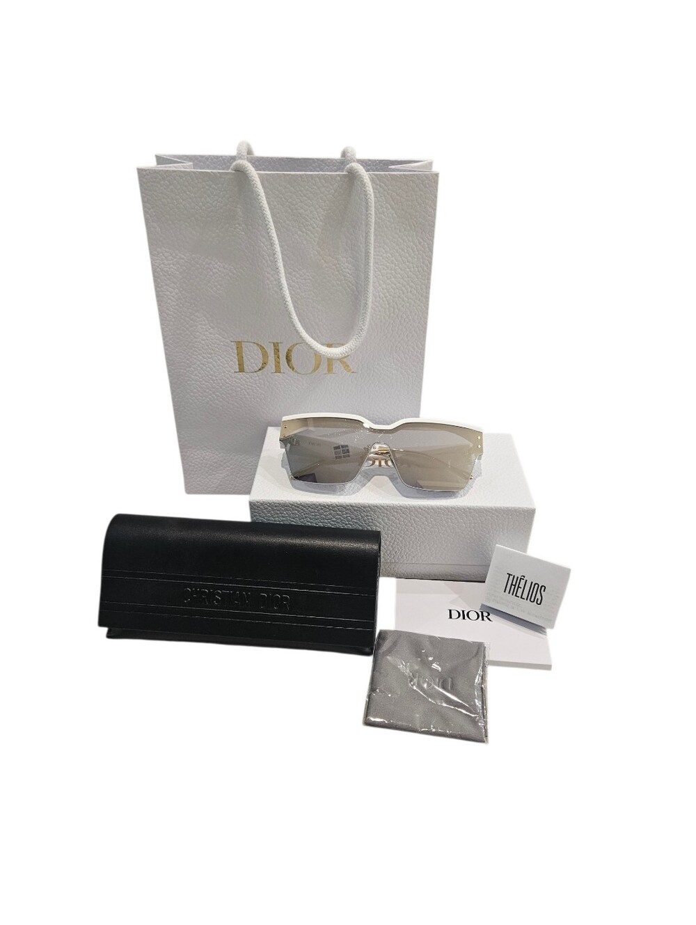 Dior Sunglasses Dior Club M4U - White w/Grey Lenses NIB